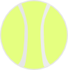 free vector Flat Yellow Tennis Ball clip art