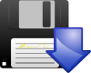 free vector Floppy Disk Download Icon clip art
