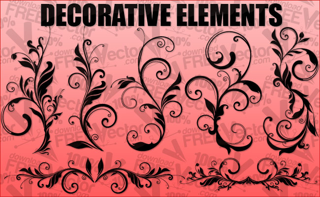 free vector Floral Design Elements