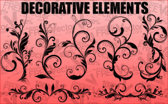 Floral Design Elements 124170 Free Eps Svg Download 4 Vector