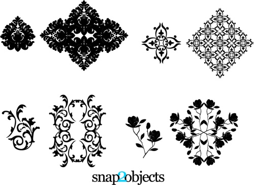 Floral Ornaments (26735) Free AI, EPS Download / 4 Vector