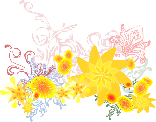 free vector Flourishing Flowers clip art