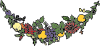 free vector Flower And Fruit Festoon clip art