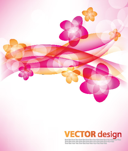 free vector Flower background vector 3