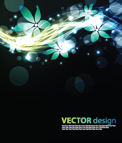 free vector Flower background vector 4