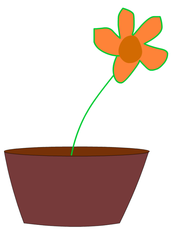 Flower in a vase (100923) Free SVG Download / 4 Vector