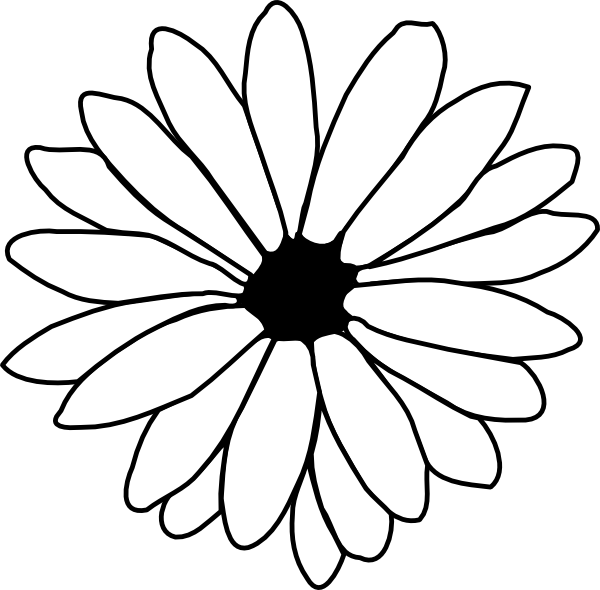 free vector Flower Outline clip art