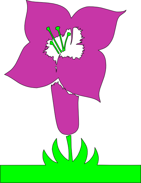 Flower Plant clip art (103001) Free SVG Download / 4 Vector