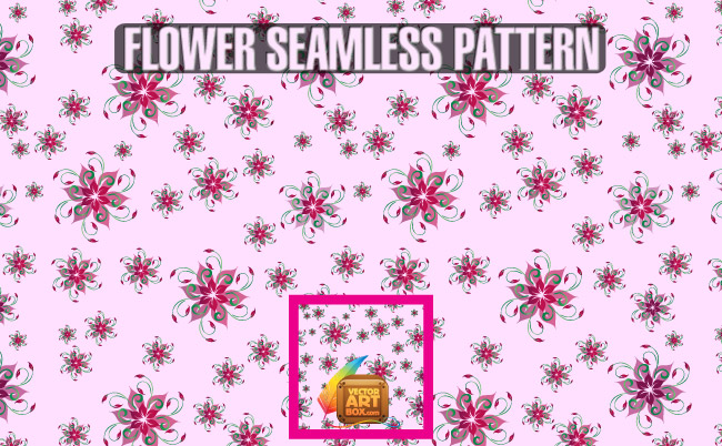 free vector Flower Seamless Pattern