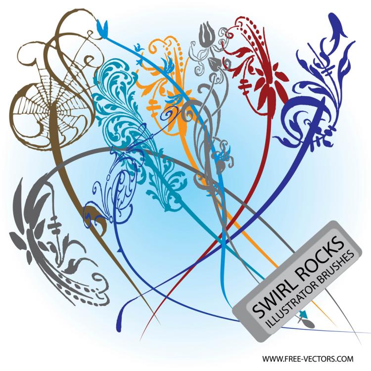 Download Flower Swirls 21195 Free Ai Eps Svg Download 4 Vector