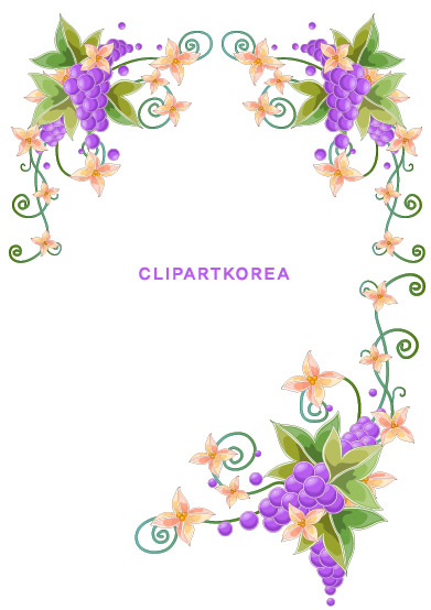 free vector Flowers, fruit and butterfly lace