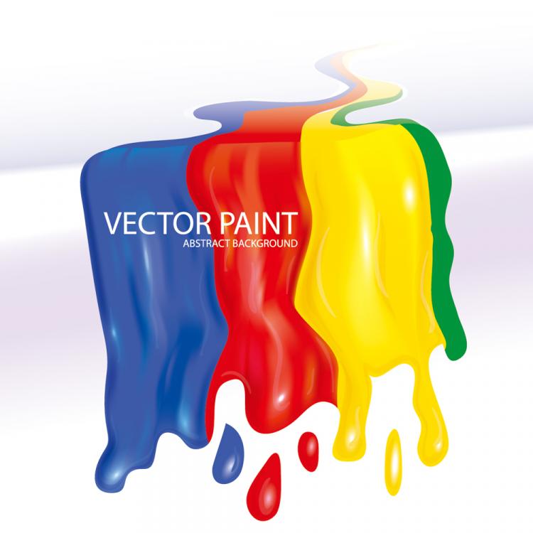 free vector Flowing paint 01 vector