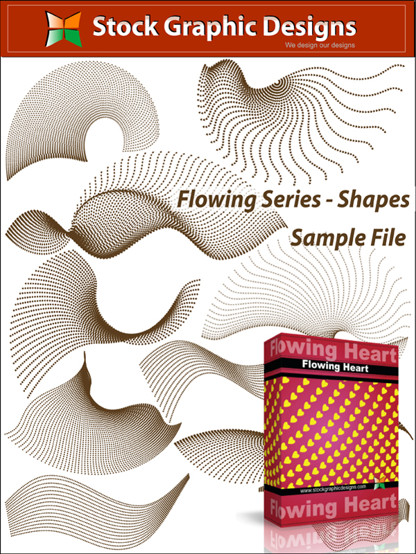 free vector Flowing Shapes