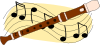 free vector Flute Music clip art