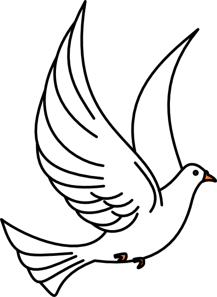 free vector Flying Dove clip art