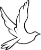 free vector Flying Dove clip art