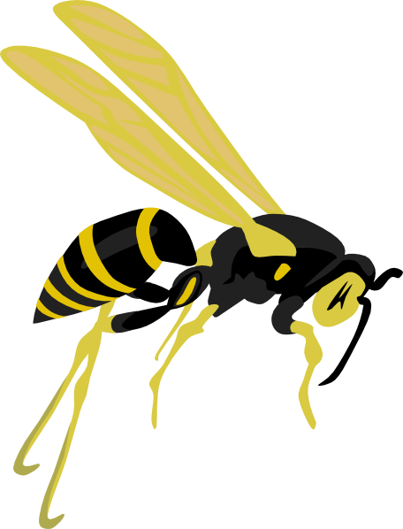 free vector Flying Wasp clip art