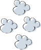 free vector Footprints In The Snow clip art