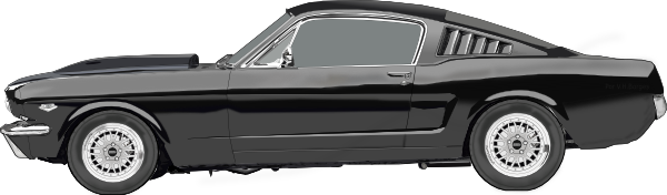 free vector Ford Mustang clip art