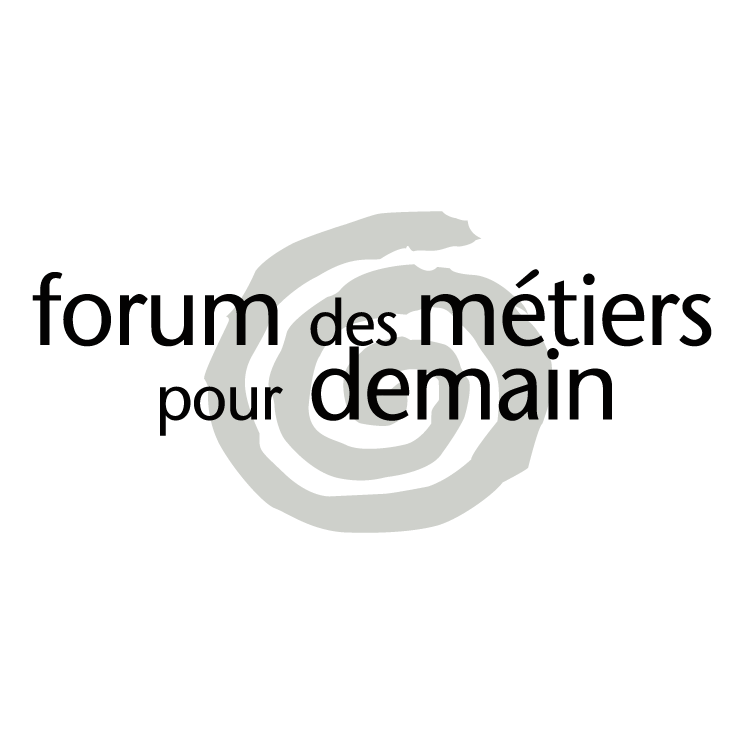 free vector Forum des metiers pour demain