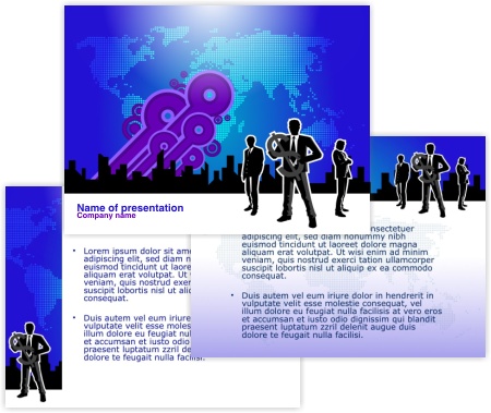 free vector Free Business Powerpoint Templates Pack 01