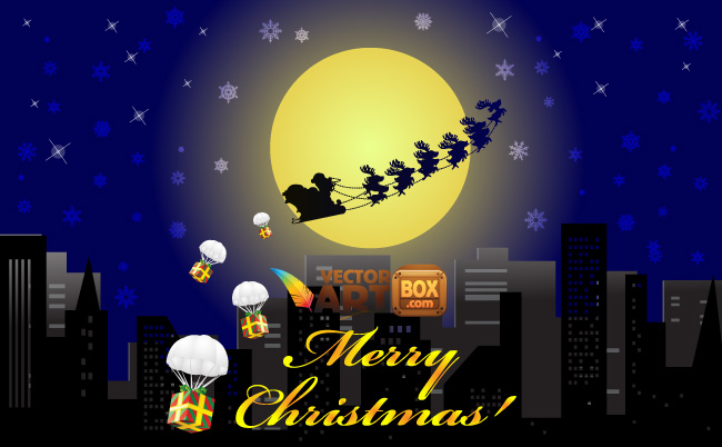 free vector Free Christmas Card
