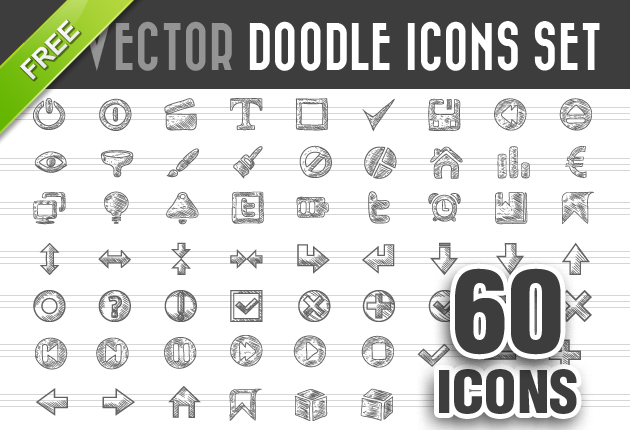 free vector Free Doodle Icons Vector Set