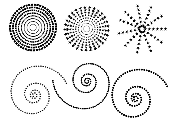 free vector Free dotted patterns