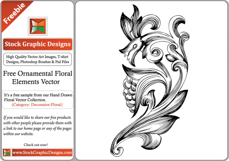 free vector Free Ornamental Floral Elements Vector