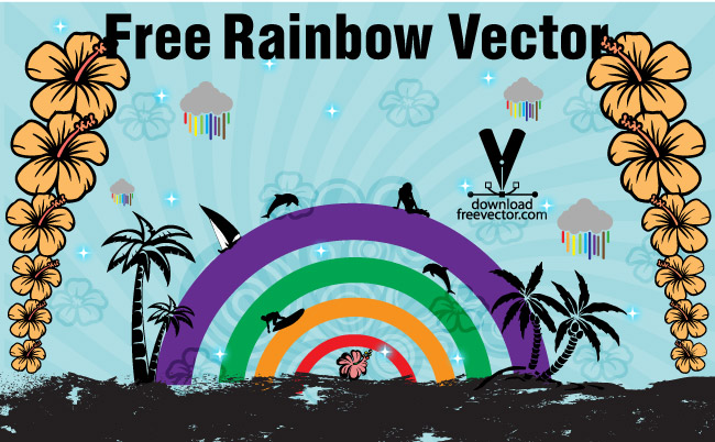 free vector Free Rainbow Vector