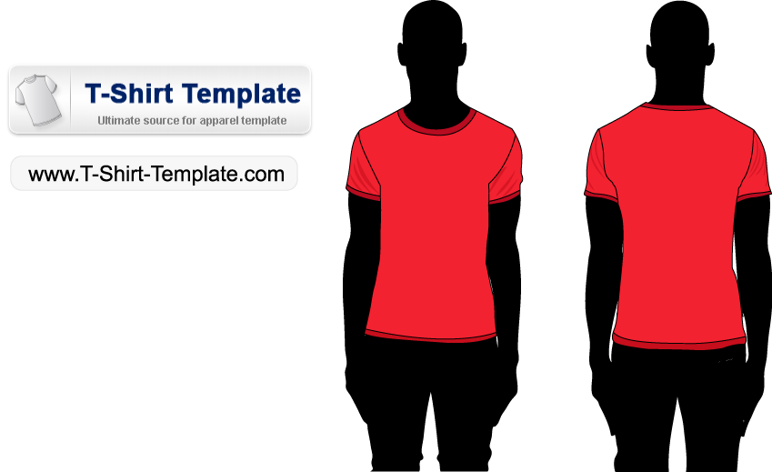 Free Short sleeve T-shirt Template Illustrator (124183) Free AI, EPS, SVG Download / 4 Vector