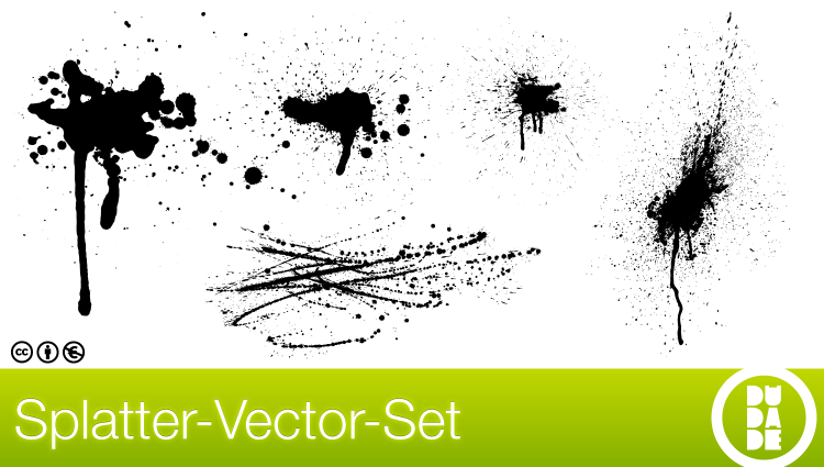 free vector Free Splatter-Vector-Set