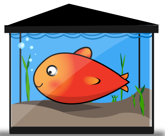 Download Free Gold Fish Tank (7733) Free AI Download / 4 Vector