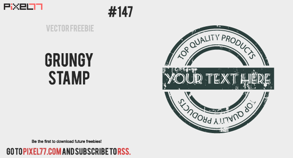 free vector Free Vector of the Day #147: Grungy Stamp