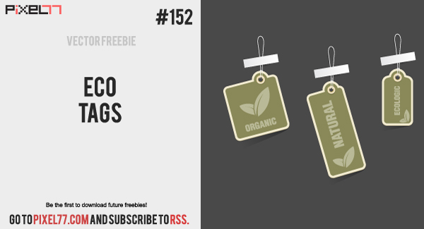 free vector Free Vector of the Day #152: Eco Tags