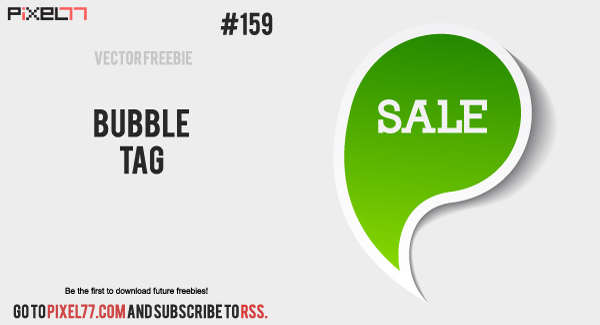 free vector Free Vector of the Day #159: Bubble Tag