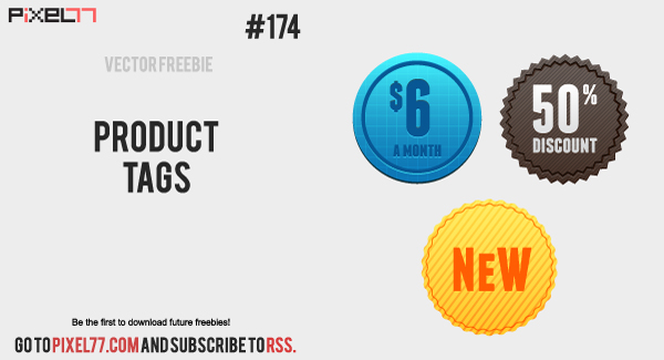 free vector Free Vector of the Day #174: Product Tags