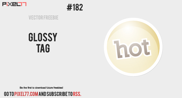 free vector Free Vector of the Day #182: Glossy Tag