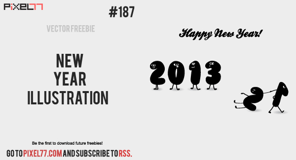 free vector Free Vector of the Day #187: New Year Illustration