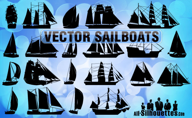 free vector Free Vector Sailboats