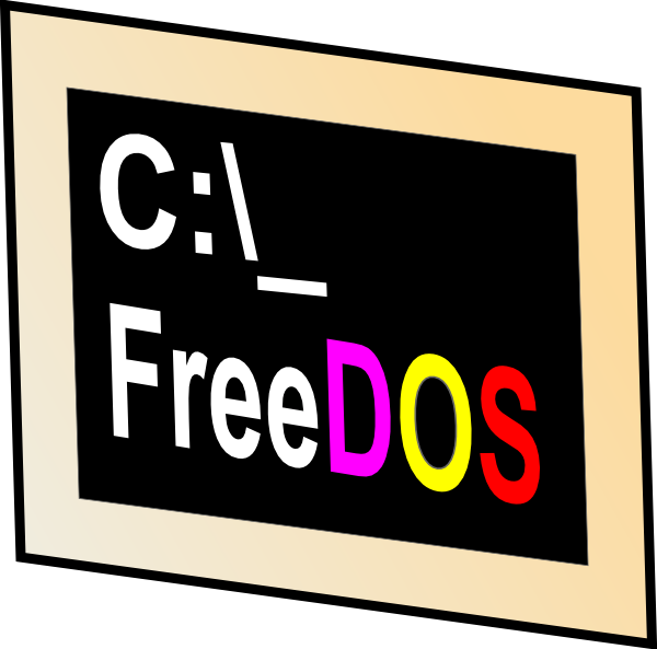 free vector Freedos Icon clip art