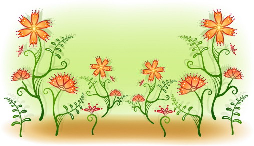 free vector Fresh flowers handpainted background vector case 2