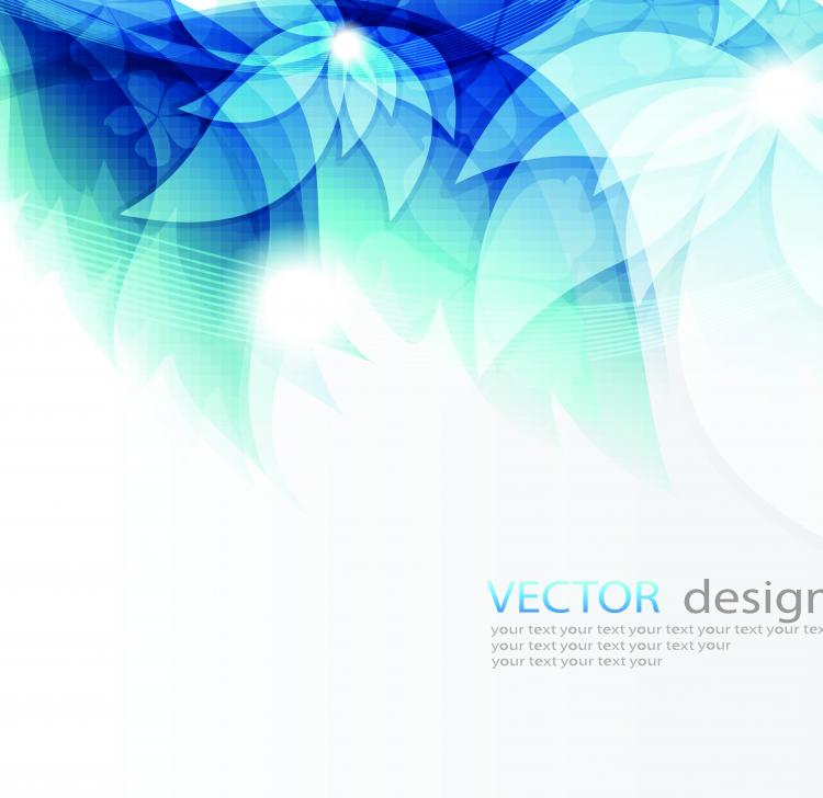free vector Fresh the blue mosaic streamer text template vector