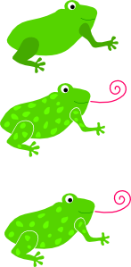 free vector Frog Granota Grenouille clip art