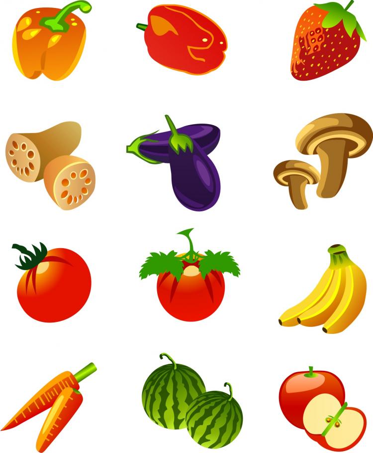 free clipart fruits veggies - photo #42