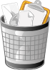 free vector Full Office Trash Can clip art
