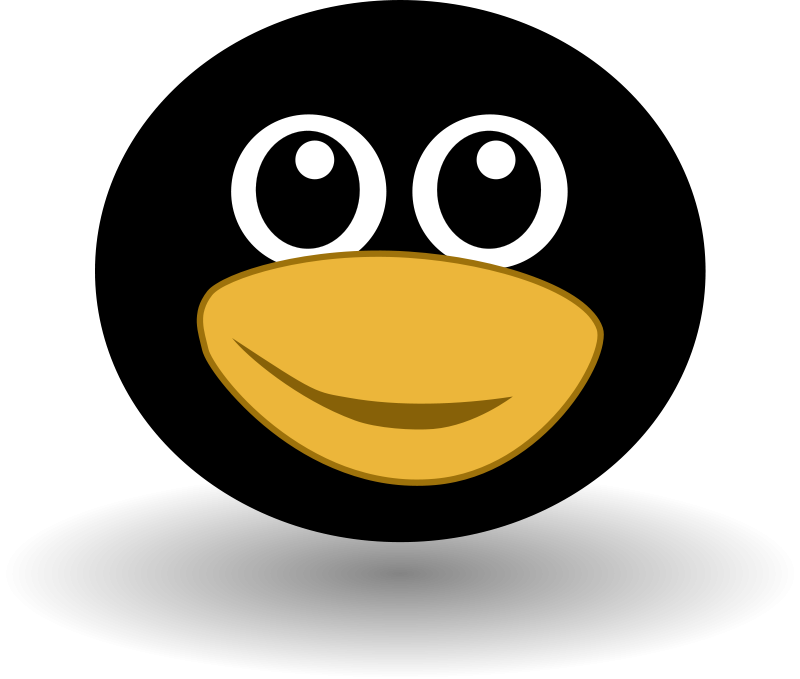 free vector Funny tux face