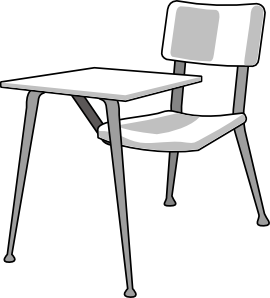 free vector Furniture School Desk clip art