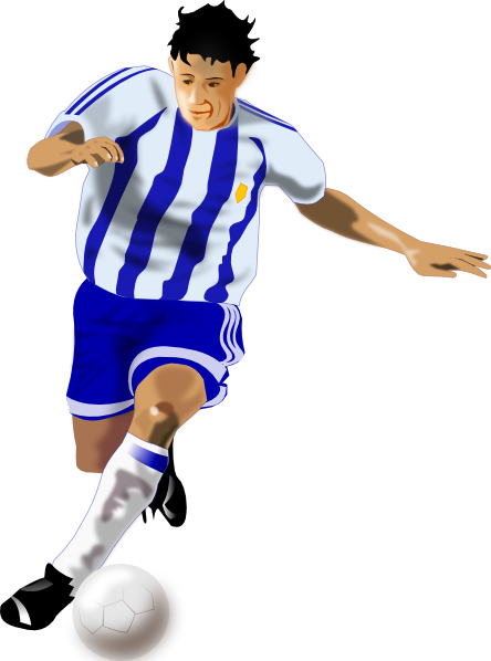 free vector Futbolista Soccer Player clip art