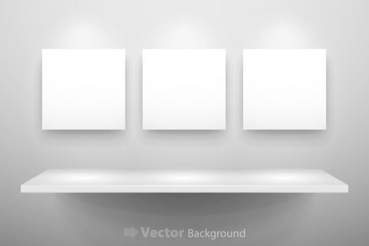 free vector Gallery display background 11 vector